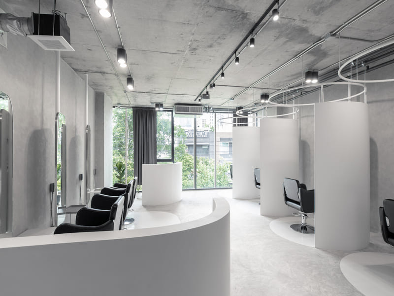 مدل چند اتاق (Multiple Room Salon Layout)