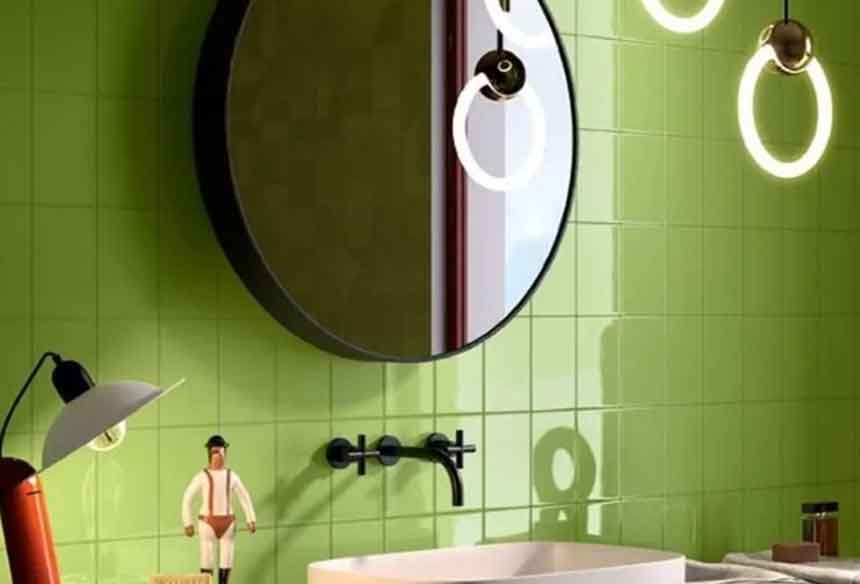کاشی و سرامیک با رنگ سبز